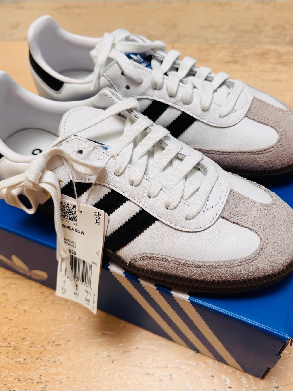 adidas Samba OG Women Sneakers - White / Black / Gray Suede